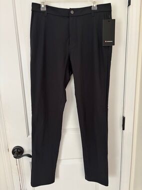 lululemon athletica Men's Black Slim Dress Pants with LSU logo on back